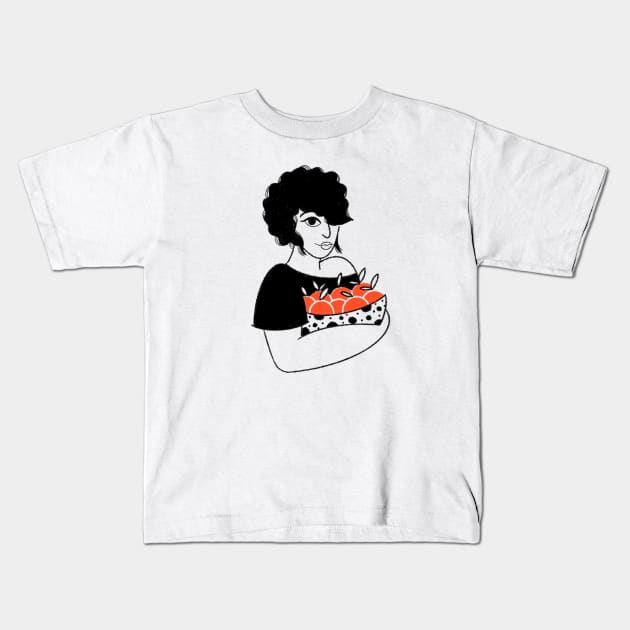 Oranges Kids T-Shirt by Nicole Marra